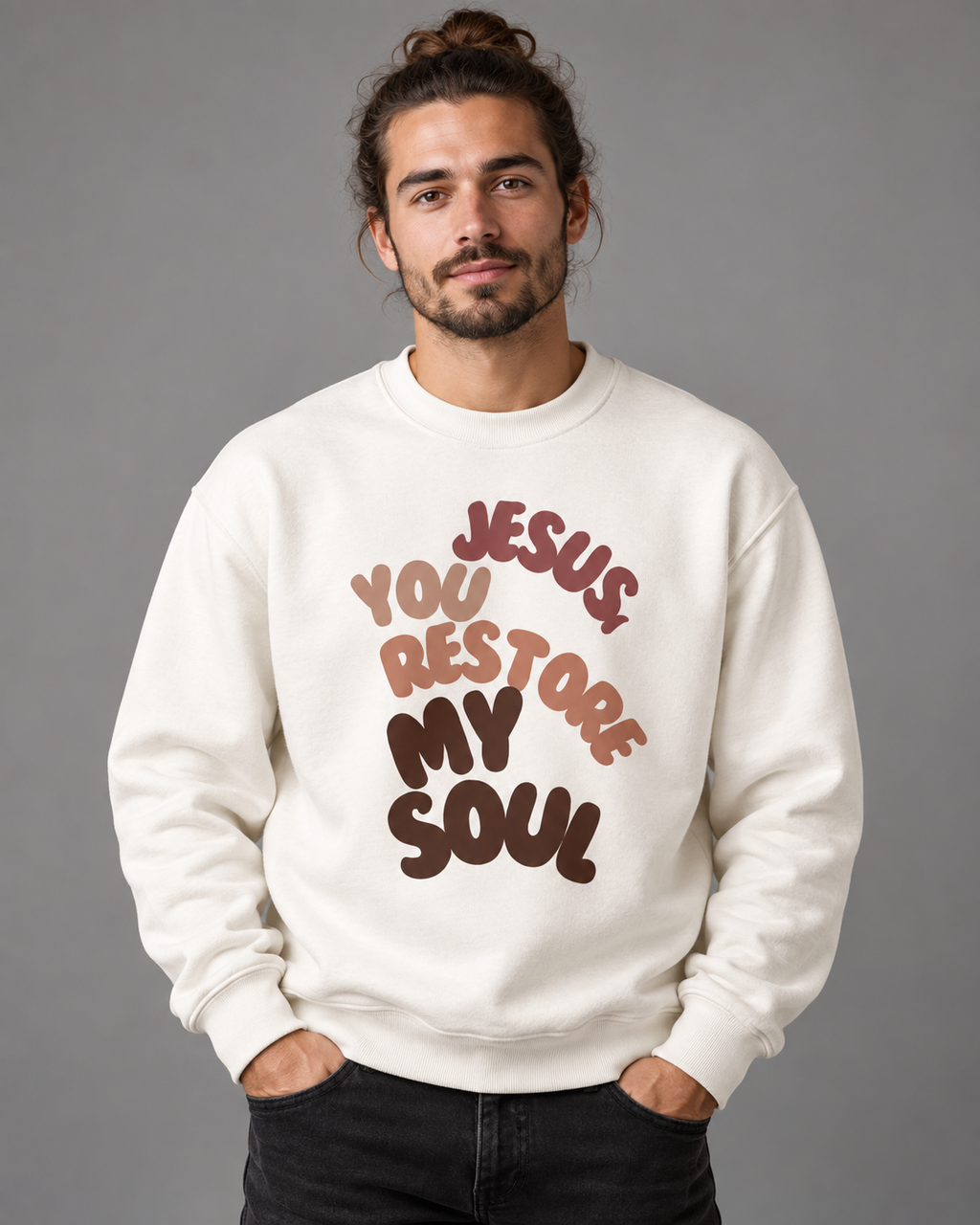 Jesus Restores Crewneck Sweatshirt