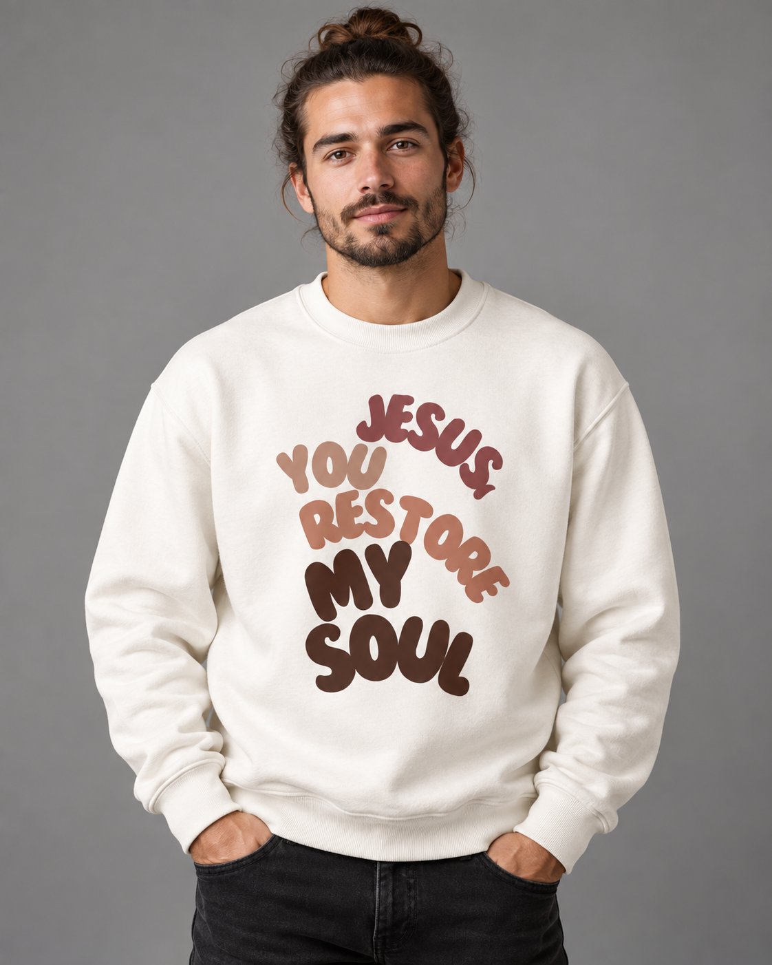 Jesus Restores Crewneck Sweatshirt